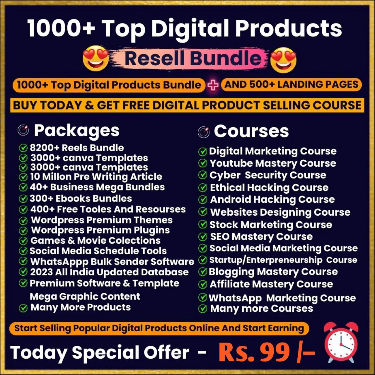 Mega Reels Bundle Pack & 1000+ Digital Product Bundle.